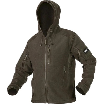 Mikina TEXAR Husky se zipem a kapucí olivová