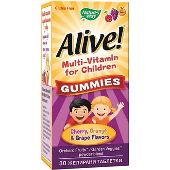 Nature's Way Алайв Mултивитамини за деца 30 желирани таблетки | Nature’s Way (15790)