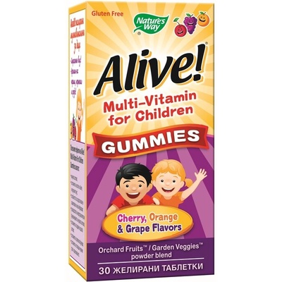 Nature's Way Алайв Mултивитамини за деца 30 желирани таблетки | Nature’s Way (15790)