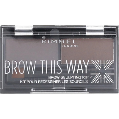 Rimmel London Brow This Way Palette 002 Medium Brown 2,4 g