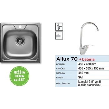 Set Alveus Allux 70 + Sunrise