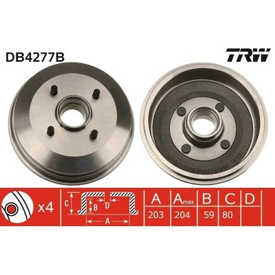 Brzdový bubon TRW DB4277B