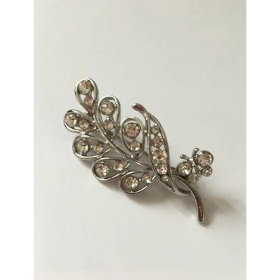 Fashion Jewelry brož větvička s broušenými kamínky 11-rt198