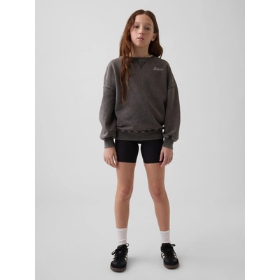 GAP Detské žebrované biker shorts Čierna