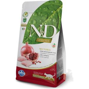 N&D ND Cat GF Prime Adult Neutered 1, 5kg пиле, гран. ябълка (L3-78000)