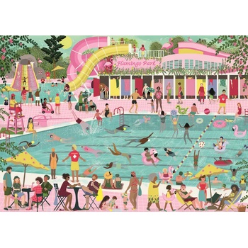 Ravensburger - Puzzle Park Flamingo - 1 000 piese