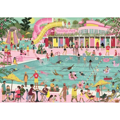 Ravensburger - Puzzle Park Flamingo - 1 000 piese