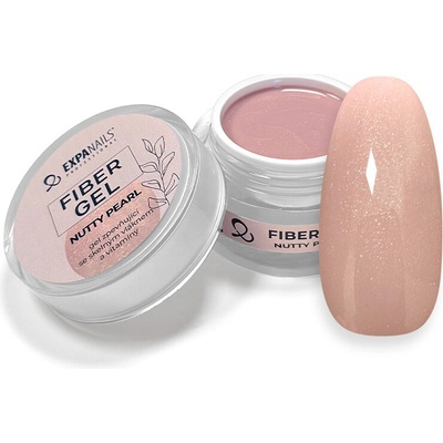 Expa nails Uv Led gel Fiber zpevňující gel se skelnými vlákny nutty pearl 15 g