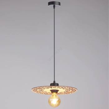 HEXE Пендел FALCO 1xE27/60W/230V Ø 30 см бежов (HX0225)