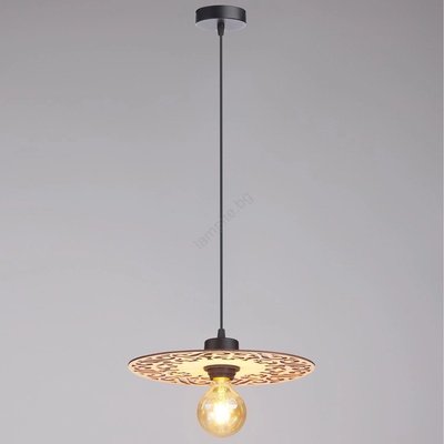 HEXE Пендел FALCO 1xE27/60W/230V Ø 30 см бежов (HX0225)