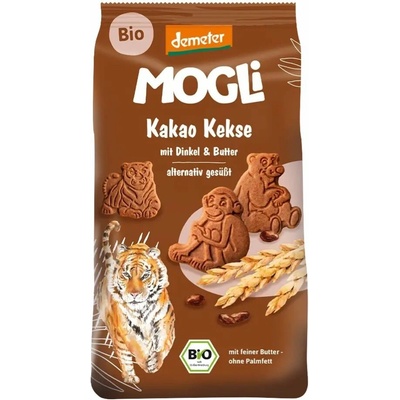 MOGLI Bio kakaové sušienky s certifikáciou Demeter 3r+ 125 g