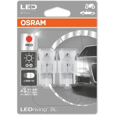 OSRAM Standart - W3x16d - W21W / RED - 7706R (0233) - комплект 2бр (7706R)