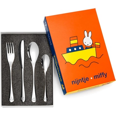 Zilverstad Детски прибори за хранене от неръждаема стомана в сребристо 4 бр Miffy - Zilverstad (4255070)