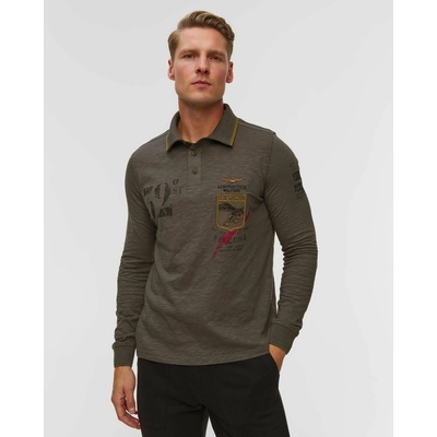 Aeronautica Militare pánské polo S Dlouhými Rukávy