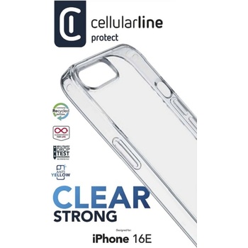 Cellularline Калъф Cellularline - Clear Strong, iPhone 16e, прозрачен (CLEARDUOIPHSE4T)