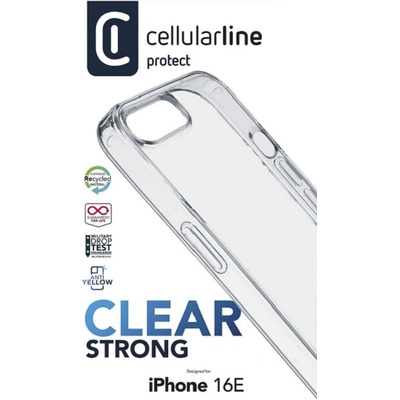 Cellularline Калъф Cellularline - Clear Strong, iPhone 16e, прозрачен (CLEARDUOIPHSE4T)