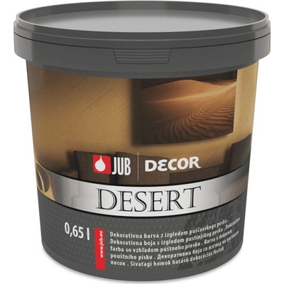 JUB DECOR Desert - dekoratívna farba so vzhľadom púštneho piesku - silver - 0,65 l