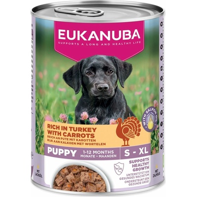 Eukanuba Puppy bohatá na krůtí s mrkví 400 g
