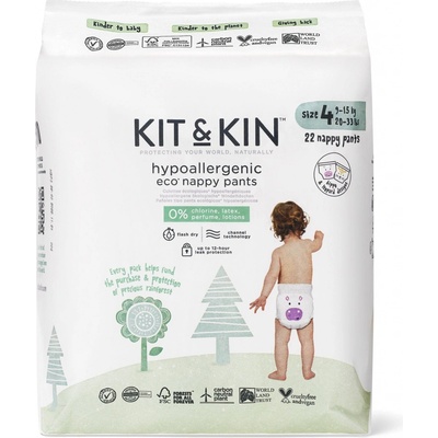 Kit & Kin Eko Nappy Pants Naturally Dry 4 22 ks