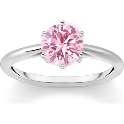 Thomas Sabo TR2474 051 9 Silver prstýnek with pink Stone in Brilliant-cut
