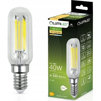 Lumiled LED žiarovka do chladničky E14 T25 4W = 40W 440lm 3000K teplé vlákno