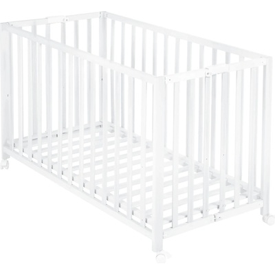 Roba Бяло сгъваемо легло на колела 60x120 cm Fold up - Roba (287100WE)