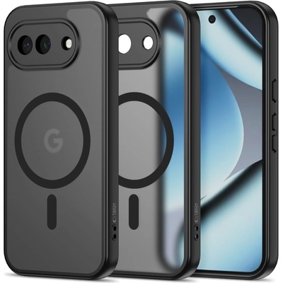 Tech-Protect Твърд кейс с MagSafe пръстен за Google Pixel 10A от Tech-Protect MagMat - Matte Black (5906302353224)