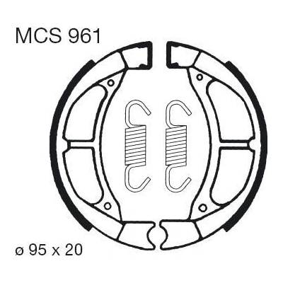 Brzdové čelisti LUCAS MCS 961