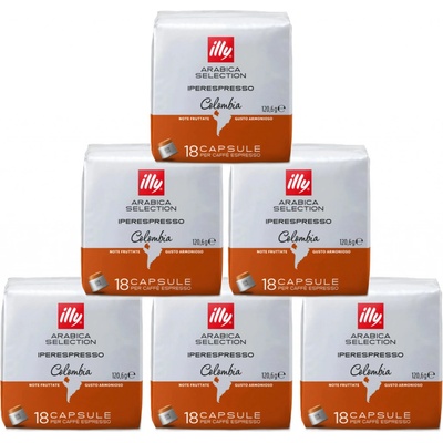Illy IperEspresso Colombia kapsle 6 x 18 ks
