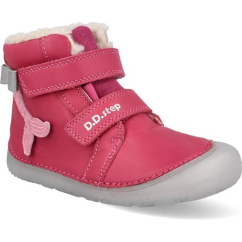 D.D.Step Barefoot zimní boty W073-52684B Dark Pink