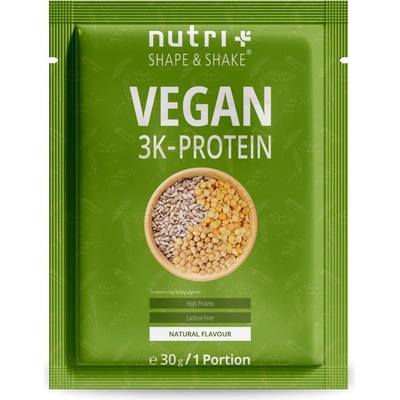 nutri + Пробен размер на вегански 3K протеин на прах - Natural