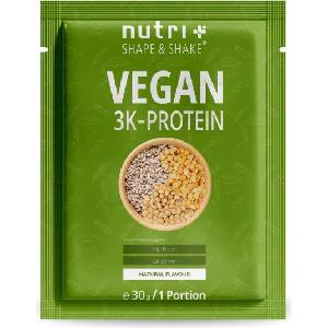 nutri + Пробен размер на вегански 3K протеин на прах - Natural