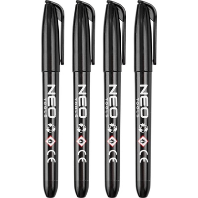 Neo Tools čierny 4 kusy 13-856