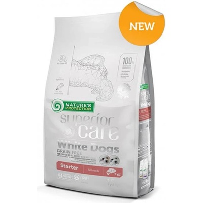 Nature's Protection PRO Superior care white dog GF Puppy starter salmon All Breeds 17 kg