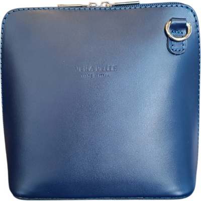 Vera Pelle kožená malá dámská crossbody tmavě modrá 8751 tmava modra