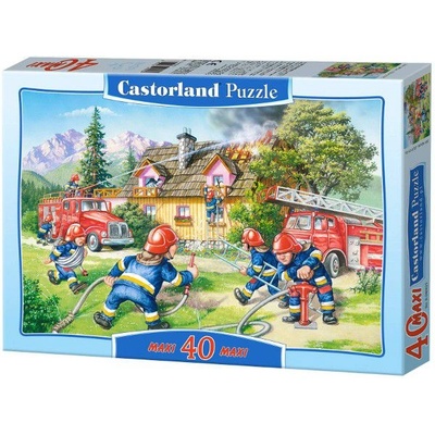 Castorland Fire Brigade 40 Maxi pcs Пъзел 40 броя Анимации (040025)