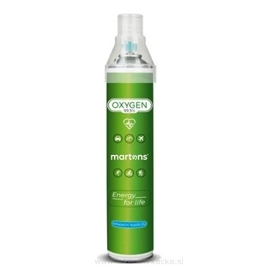 Martons OXYGEN inhalačný kyslík O2 99,5 % s maskou 750 ml (14 l)