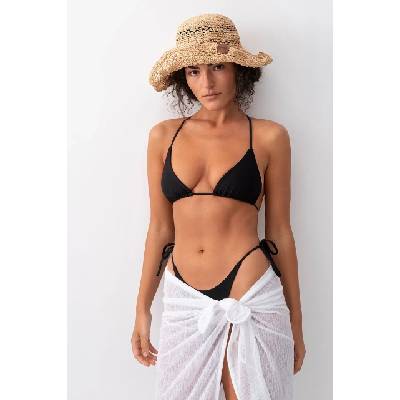 Ruslan baginskiy сламена шапка дамска Bucket Hat (BCT036.STR.KN.DRK.FLTL)