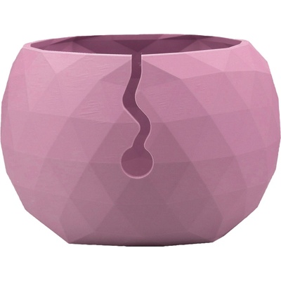 Pro Háčkování Miska na klubíčko LOW POLY, XL Pink Powder