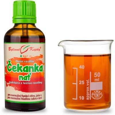 Bylinné kapky Čekanka nať kapky Duše rostlin tinktura 50 ml