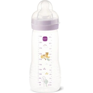 MAM Бебешко шише MAM - Easy Active, 330 ml, 4 м+, лилав тигър (100018893/BG669989 ) - baby