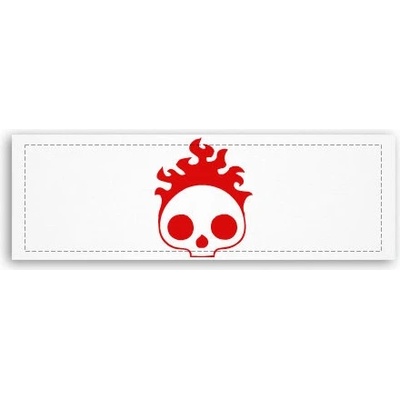 Fotoobraz 150x55 cm panorama Burning skull