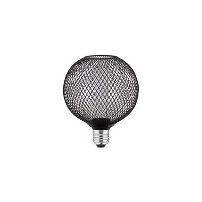 GTV LED SVĚTELNÝ ZDROJ, MŘÍŽKA,C125, E27, 3,5W, 120lm, 1800K, AC220-240V, 320°, černá