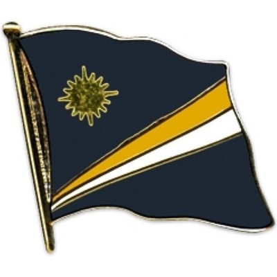 Odznak (pins) 20mm vlajka Marshallove ostrovy - farebný