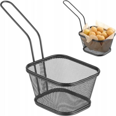 Hendi 425695 Mini košík na smažené pokrmy černý 130 x 115 x 80 mm
