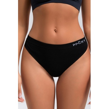 PPČKY SmoothLine Evin tieň Čierne Tangá