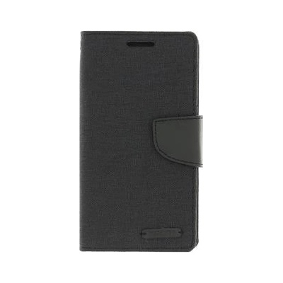 Pouzdro Goospery Mercury Canvas diářové Apple iPhone 5 / 5S / SE černé – Zbozi.Blesk.cz
