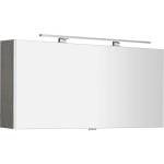 SAPHO Cloe - Огледален шкаф с LED осветление 120x50x18 см, сребрист дъб CE120-0011 (CE120-0011)