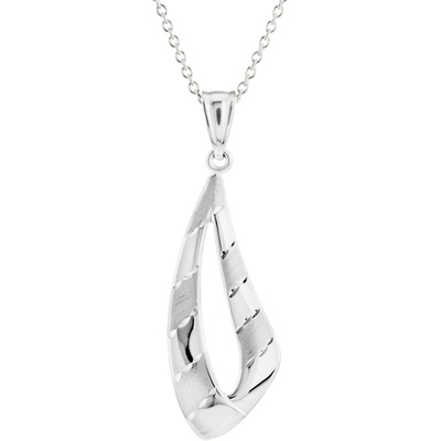 Gemmax Řetízek s elegantním přívěskem z bílého zlata GLSWN-41681-39271