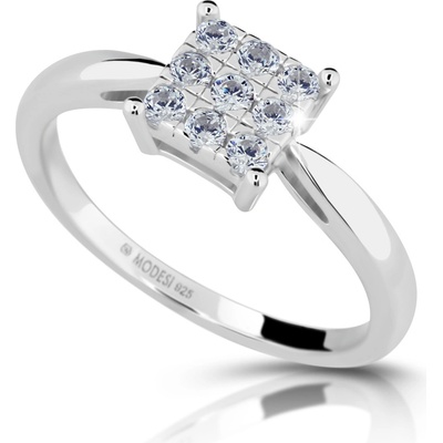 Modesi Stříbrný prsten s kubickými zirkony M01311